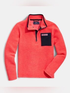 Vineyard Vines Boys Half-Zip Performance Fleece Pullover